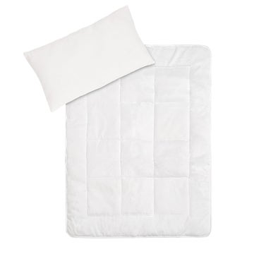2 jogos de cama em microfibra compostos por manta e almofada